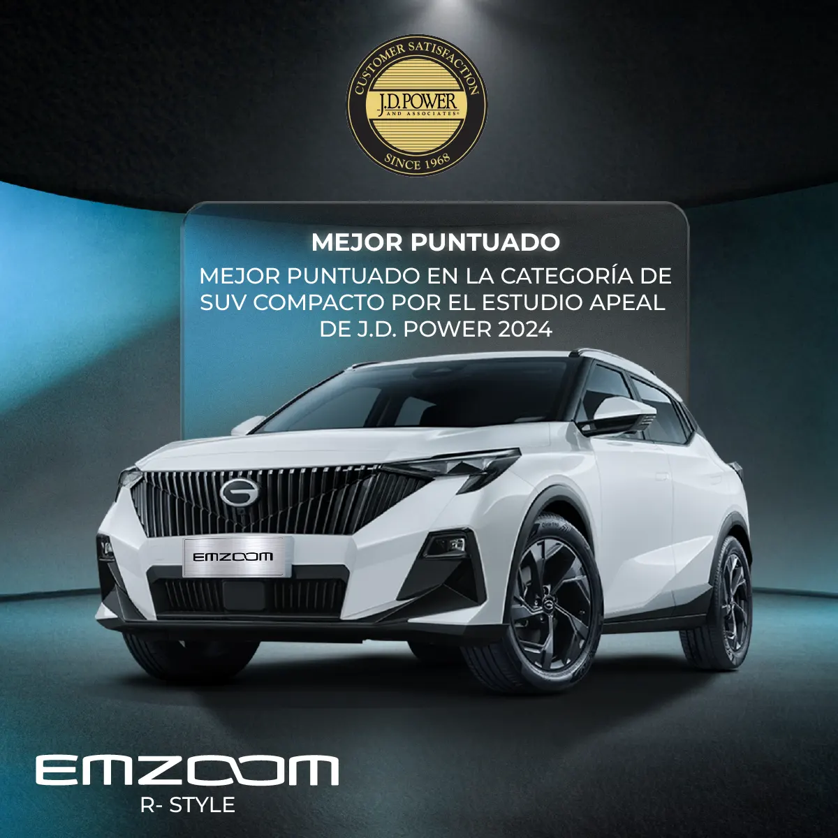 Premio EMZOOM mejor SUV compacto JD POWER 2024