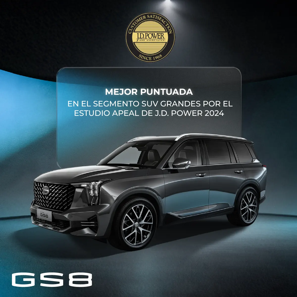 GS8 mejor puntuada SUV grandes JD POWER 2024